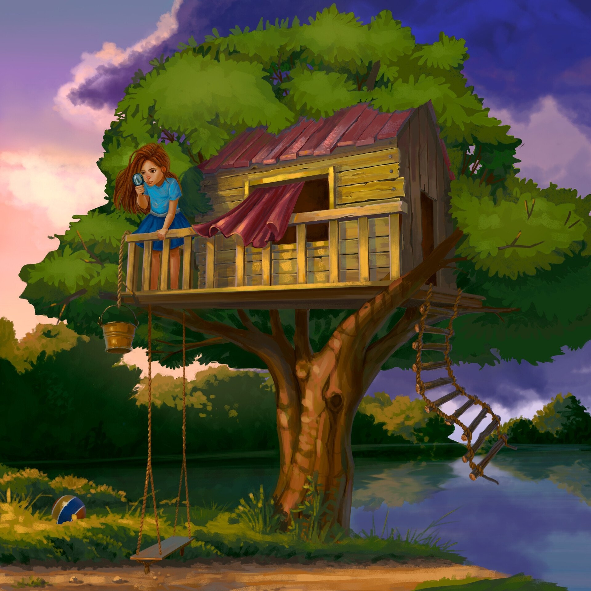 Домик на дереве votv. Домик на дереве. Мультяшные домики. Красивый домик на дереве. Сказочный дом на дереве.